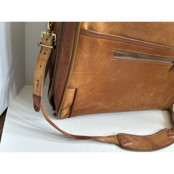 Vintage Hartmann Tan Leather Garment Bag (Rare) - Picture 7 of 16